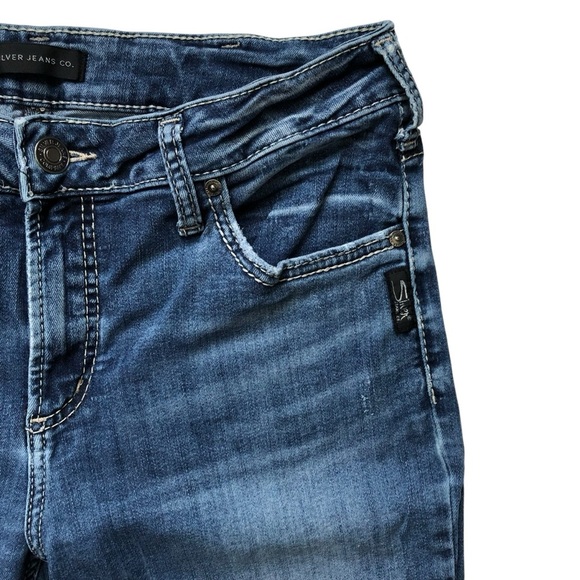 Silver Jeans Avery Slim Boot Size 32  Medium Wash - Picture 5 of 15